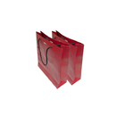Nylon handvat Custom Paper Shopping Bags Rigid bottom type met glossy/matte laminaat