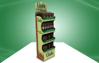 De aangepaste Vertoning van het Suikergoed POP Karton met Vier Plank, de vertoningstribunes van de kartonvloer