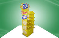 De gele CMYK-POS van de Compensatiedruk Tribunes van de Kartonvertoning met Plank Vijf voor Voedsel