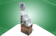 Gerecycleerde drie-Dienblad POS Kartonvertoningen, de Tribune van de de Vloervertoning van het Pluchespeelgoed