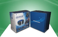 Blauwe Sterke Golfdocument Verpakkende Vakjes met Plastic Handvat voor Oor - telefoon