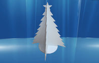 De reclame van het Promotiemodel van de Kartonvertoning met Kerstboomvorm