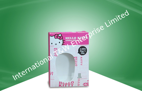 kopen Volkleurige papierverpakkingsdozen Kartonnen doos met venster voor Hello Kitty Muis online manufacture