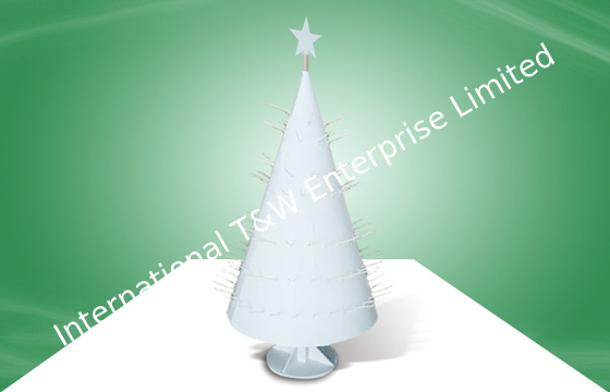 kopen De witte Unieke Tribune van de de Haakvertoning van het Ontwerpkarton voor Kerstmisgiften online manufacture