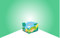 Pluche Toy Paper Card Boxes/Kleurenvakken met Glanzende Afwerking