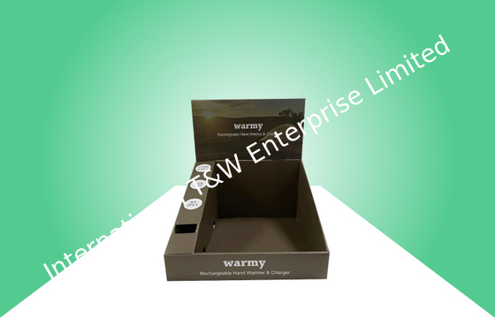 De biologisch afbreekbare Lader van Matte Finish For Promoting Warmy van de Karton Tegenvertoning