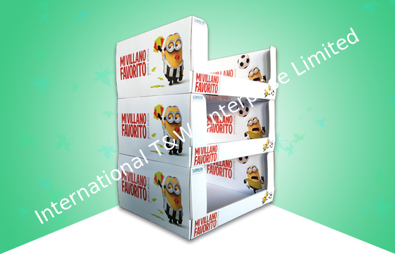 Goede prijs. 4 kleuren CMYK Minion PDQ kartonnen diensten met stapelbaar ontwerp voor babyflessen online