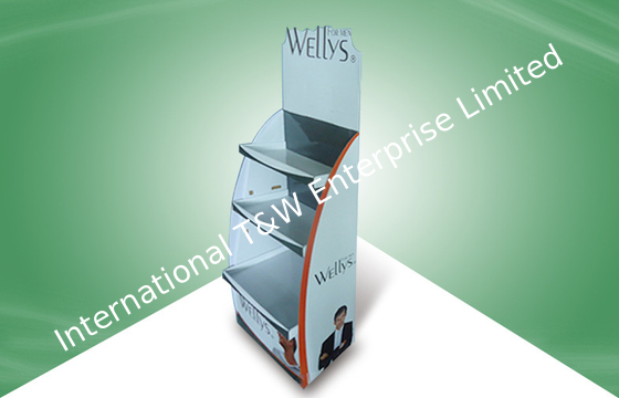 Goede prijs. De draagbare Regelbare Vertoning van het Planken Pop Karton voor Schoonheidsverzorgingproducten online