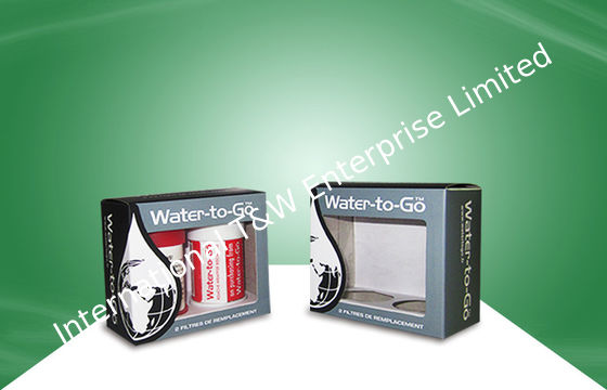 OEM Pantone Kleurpapier Verpakkingsdozen Kartonnen doos Met PET Venster Voor Filter