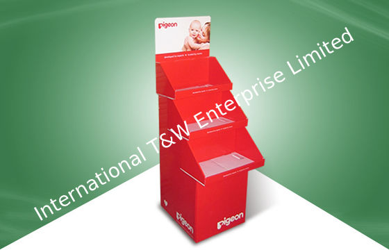 Goede prijs. De rekupereerbare Drie Tribunes van de het Kartonvertoning van de Dienbladvloer met Witte Laagb Fluit online