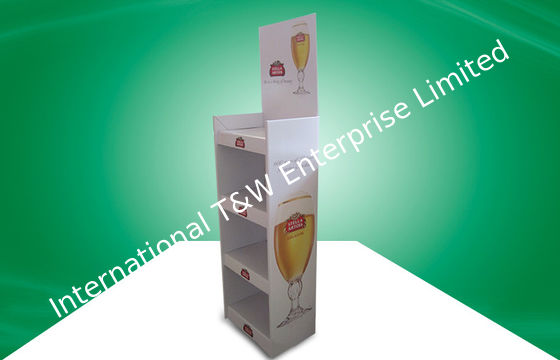 Goede prijs. Op zwaar werk berekende Vier Plankenpos Kartonvertoningen voor Bier, Glanzende Limination online