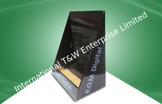 Goede prijs. Witte Kartoncountertop Vertoningen voor Detailhandel met Zwarte Plastic Haak online