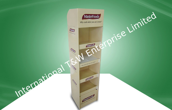 Goede prijs. Vier schorten Vloer die van het de Vertoningskarton van het Voedsel POP Karton zich milieuvriendelijk bevinden op online